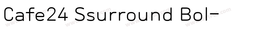Cafe24 Ssurround Bol字体转换